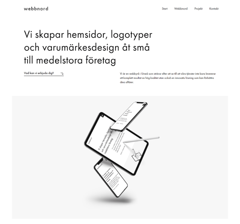 Minimalist web design elementor wordpress webnoord