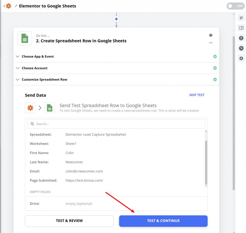 Run Another Test How To Connect Elementor To Google Sheets To Collect Leads Run Another Test How To Connect Elementor To Google Sheets To Collect Leads 13