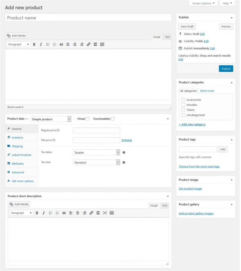Add new products to WooCommerce
