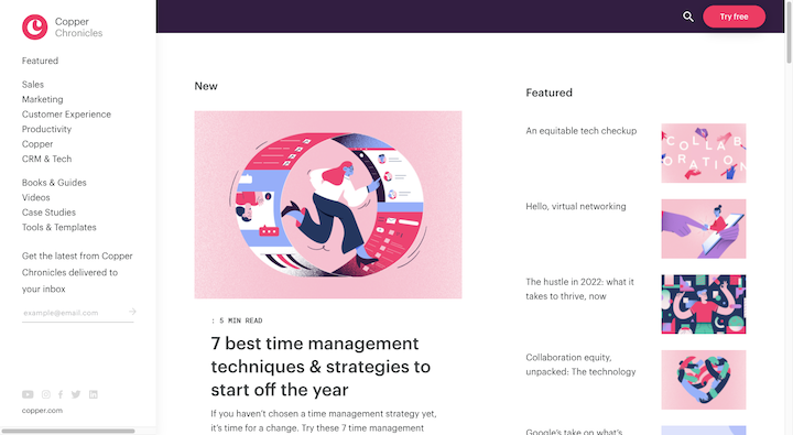11 Copper Blog Illustrated Featured Images How To Use Illustration In Web Design &Amp; 20+ Great Examples Of Illustration Styles 8
