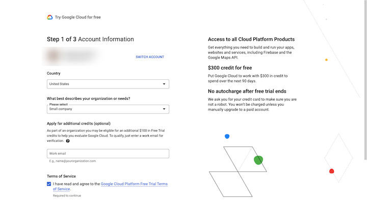 google cloud services free service