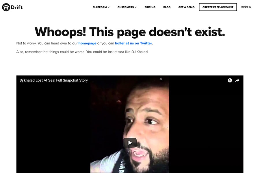 2 1 20+ Awesome Examples Of 404 Pages 2