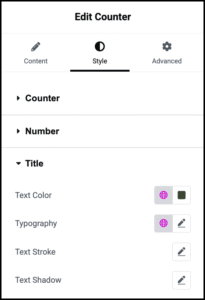 Counter widget | Elementor