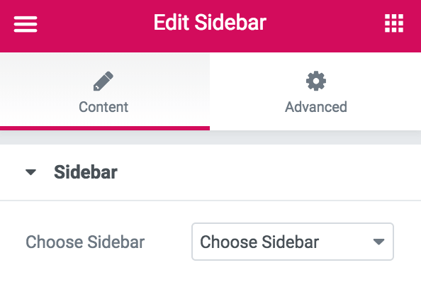 edit sidebar