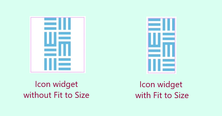 with or without fit to size Icon widget 5