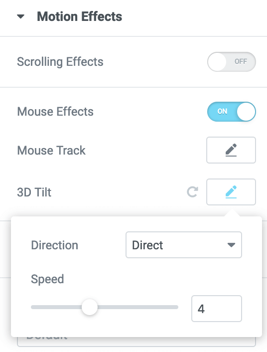 Mouse Effects 3D Tilt panel Mouse Effects - 3D Tilt 2