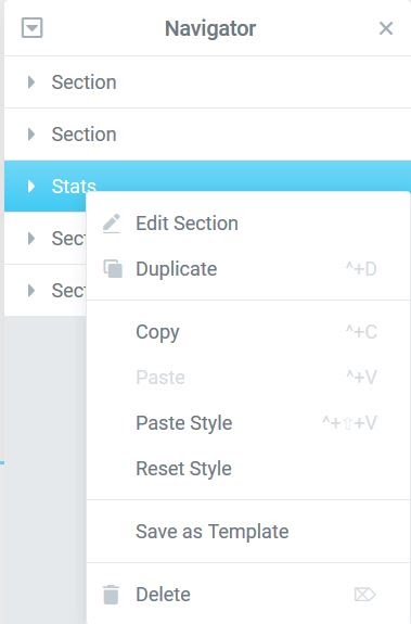 right click layer Use page structure to navigate your page 7