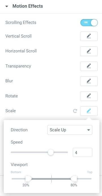 scale scrolling effect Scrolling Effects - Scale 2