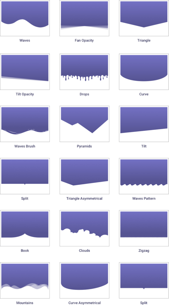 shapedividers Change the shape of a container or section's border 135