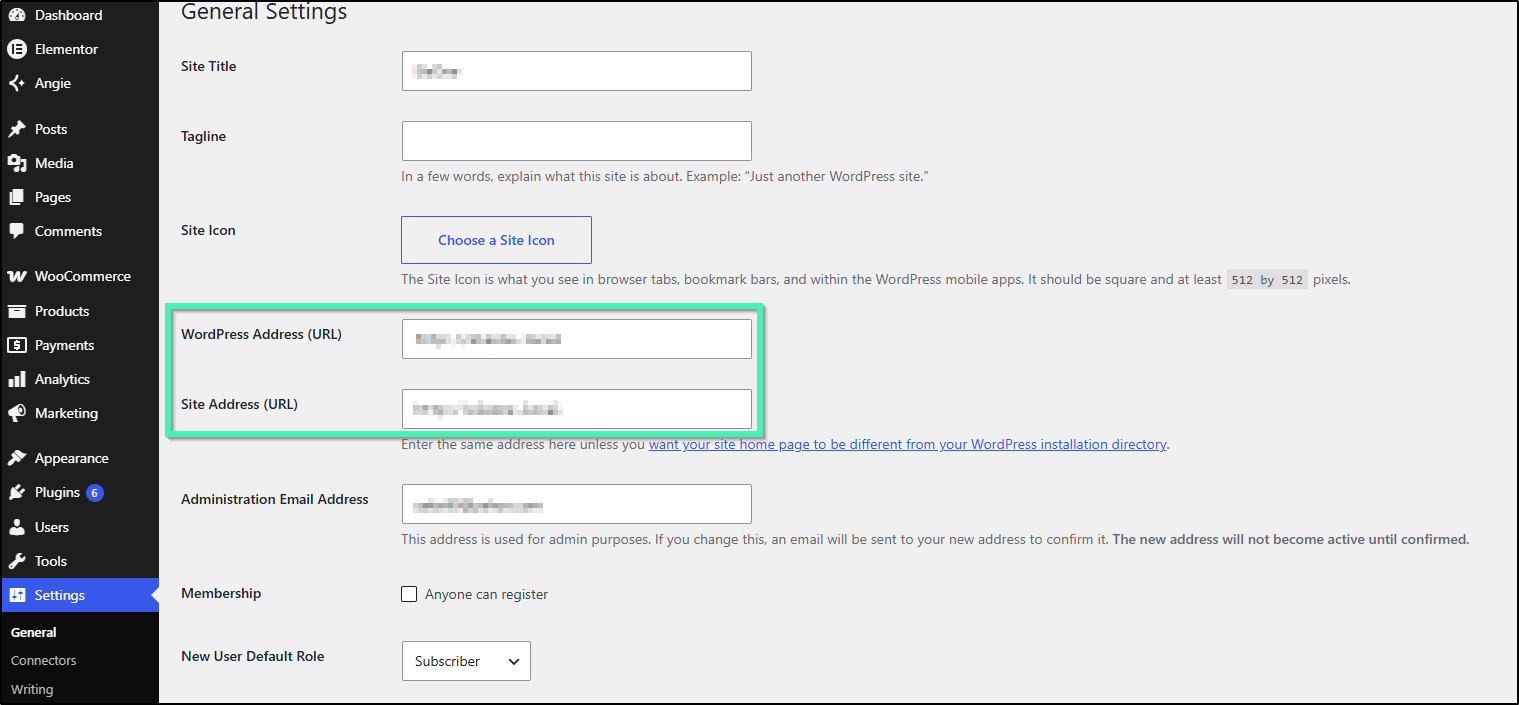 update url