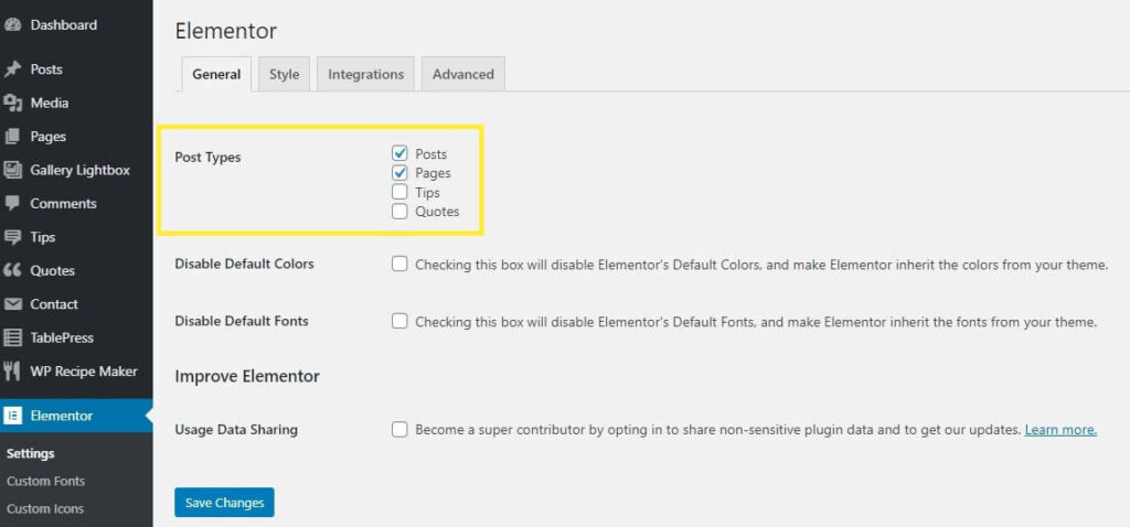 wordpress elementor button link to page