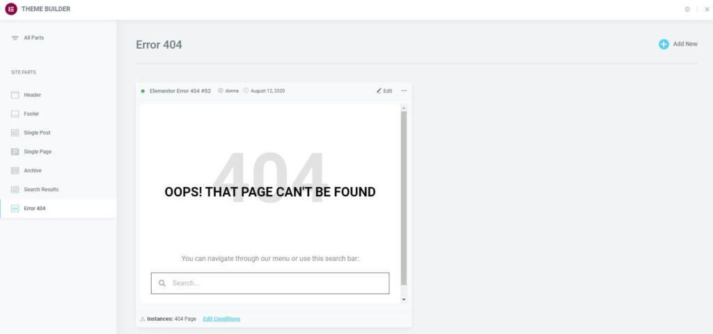 sitepart error404 How do I create my own 404 page? 3