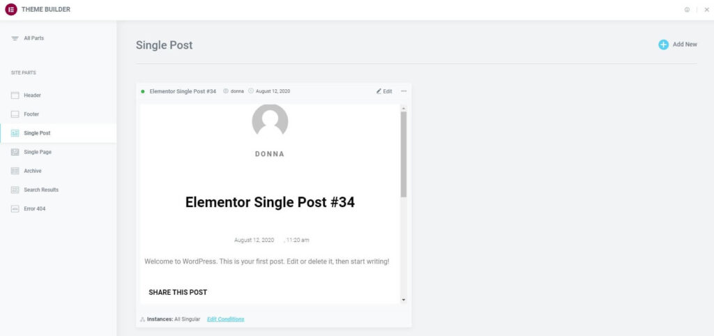 sitepart singlepost 1 Create a Single Post template 41