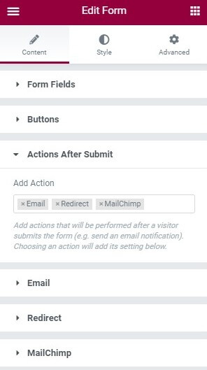 actionsafter Add a Subscribe Form using Elementor Pro’s Form Builder 14