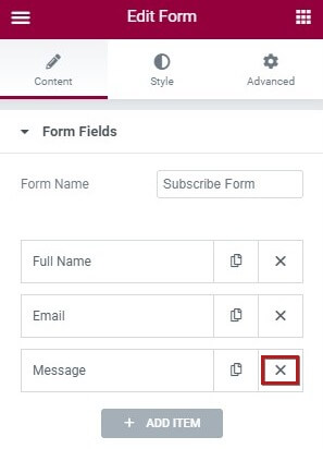 delmessage Add a Subscribe Form using Elementor Pro’s Form Builder 4
