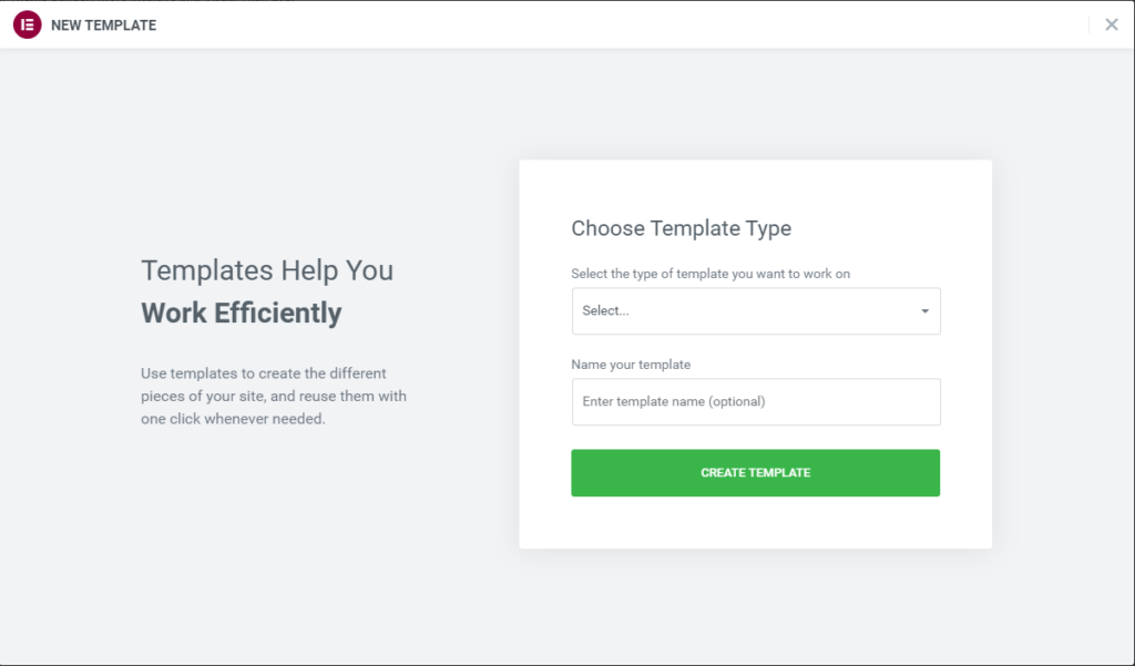 templatetype Create a single page template 3