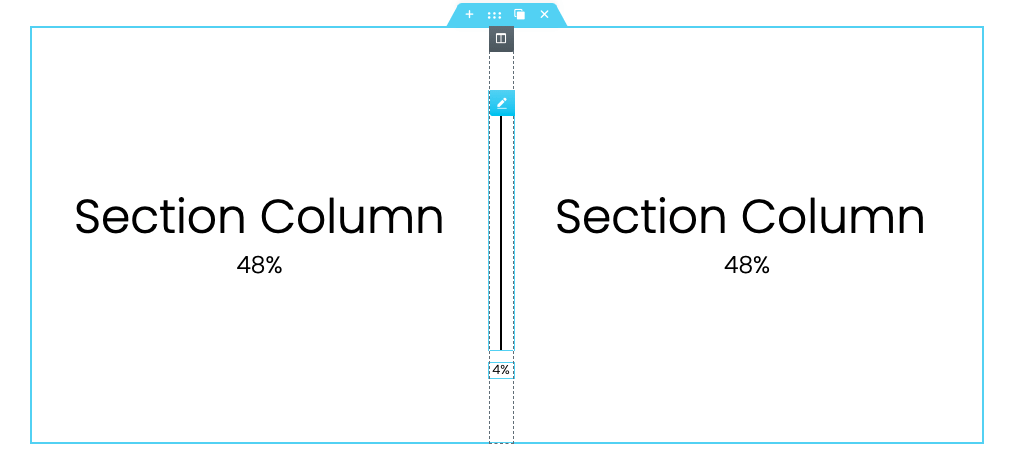 Spacer Widget Vertical Line Add a vertical divider in Elementor 7