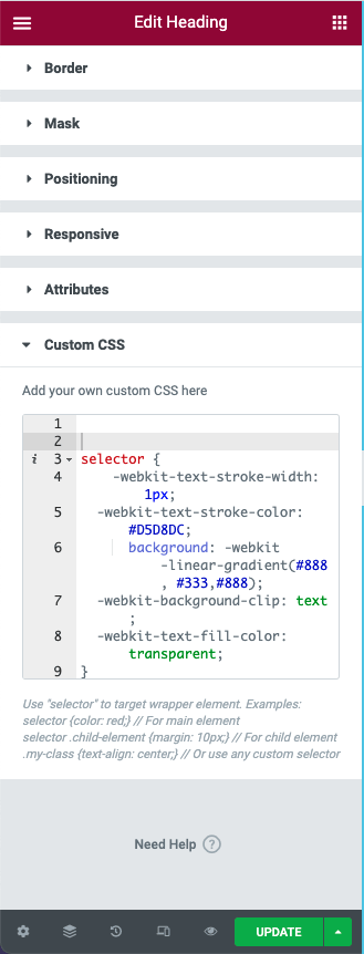 How to Add Custom CSS in Elementor | Elementor