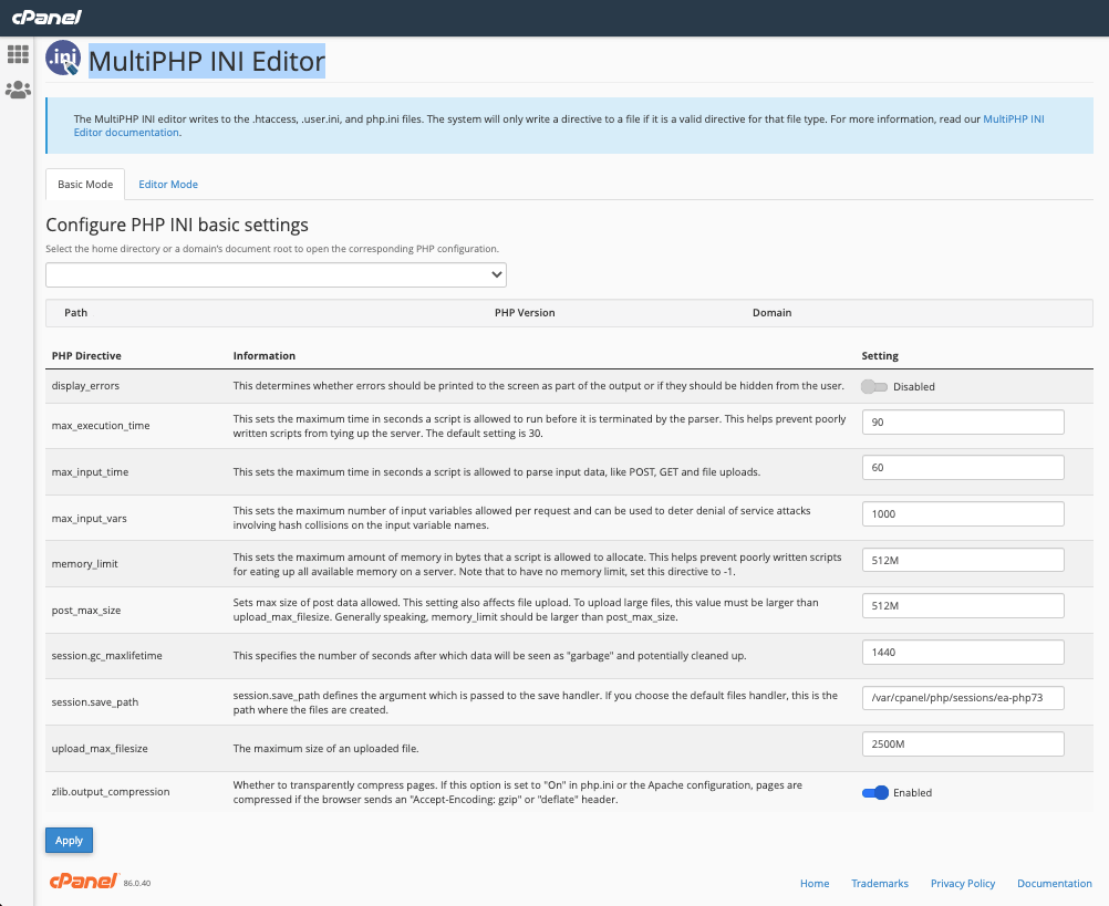 phpini Elementor Widget Panel Not Loading 2