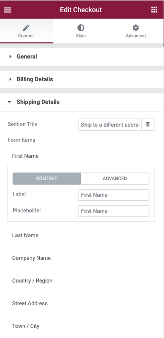 Woo Checkout Shipping Details WooCommerce Checkout widget 5