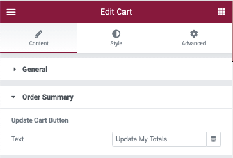 WooCommerce Cart Order Summary Options WooCommerce Cart widget 3