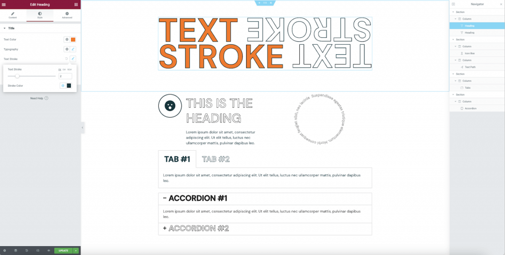 text-stroke-feature-elementor