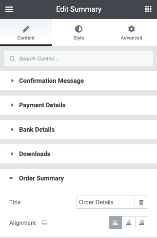 order summary WooCommerce Purchase Summary widget 13