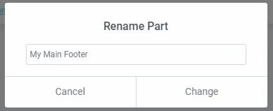Rename Part Using the Theme Builder 15