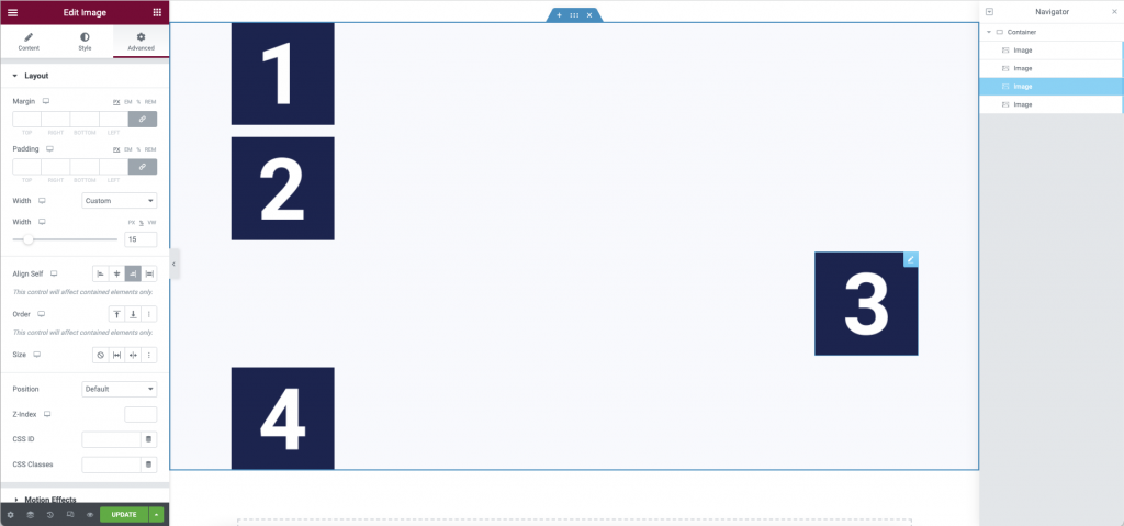 image 15 Define advanced settings in Flexbox containers 7