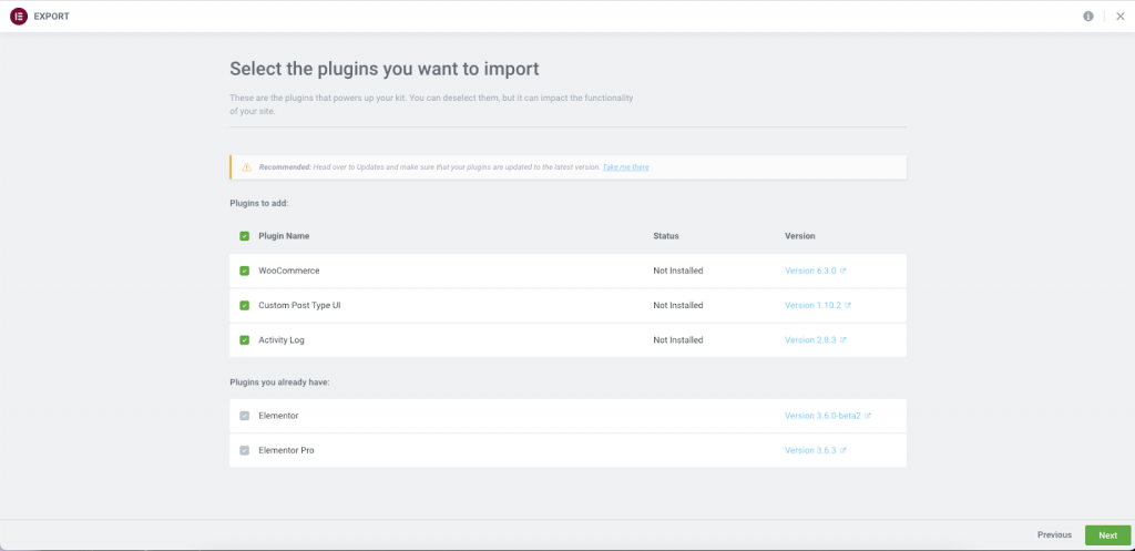 import2 Migrating your existing Elementor built site to an Elementor hosted website 19