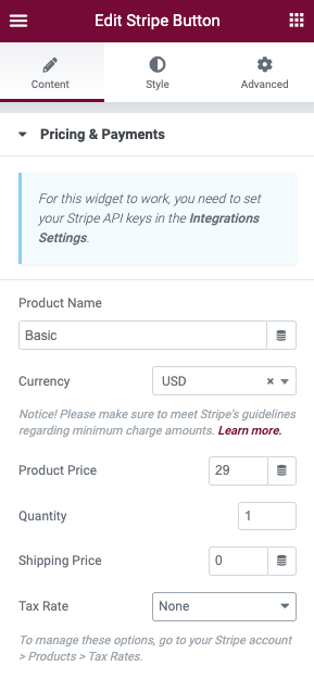 Payments and Pricing eCommerce widgets 7