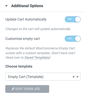 additional options for empty cart WooCommerce Cart widget 9