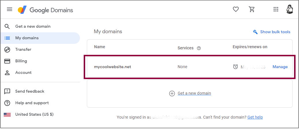 2 Navigate to the name you want to use Connecting your Google domain name to an Elementor hosted website 11