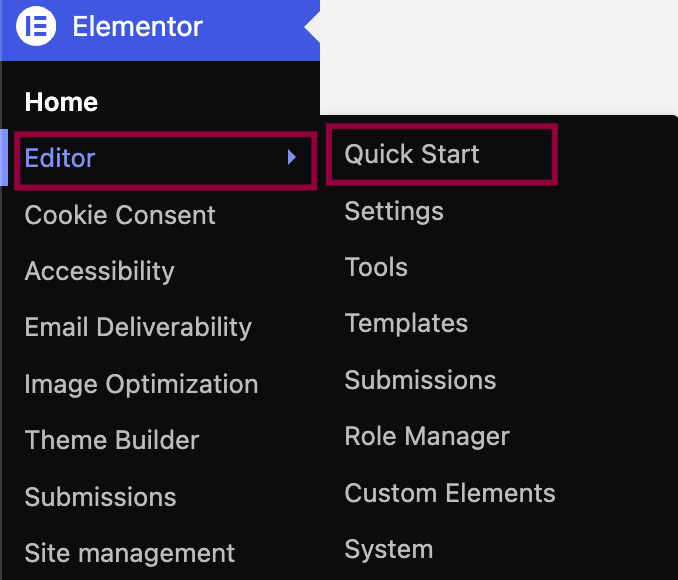 Elementor Editor Quick Start
