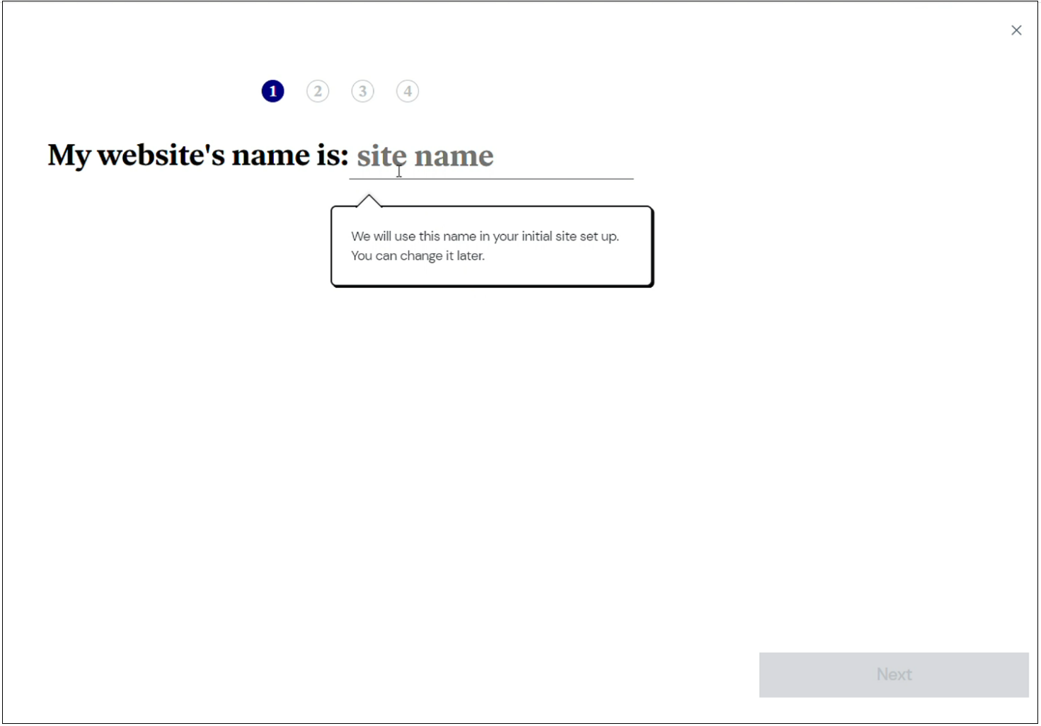 Give your website a name Purchase Elementor Static Hosting 7