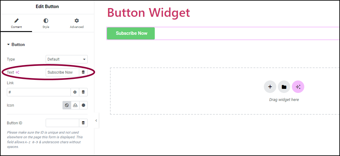 2 Text field Button Widget 90