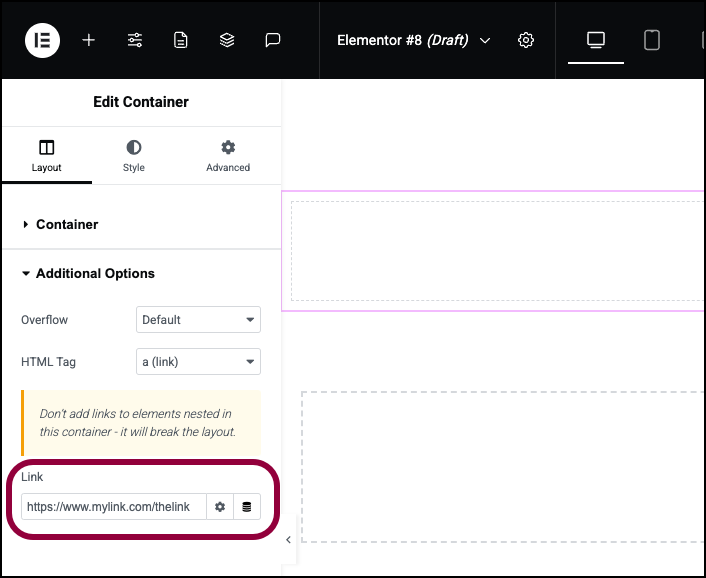 Enter the link 1 Make a Flexbox container clickable 7