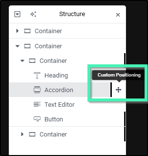 custom positioning
