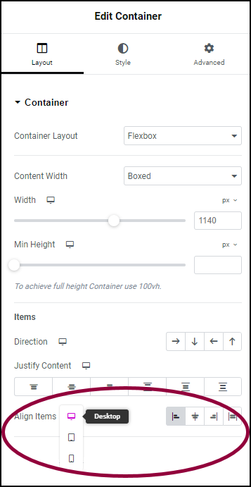 Align items in a container Create responsive design with containers 3