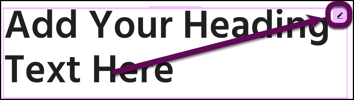 The widget handle which opens the widget options