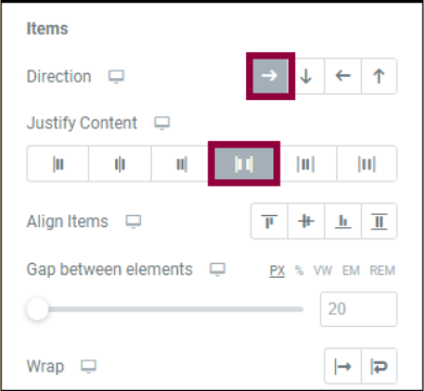 Second screenshot Spacing identical elements in a container with nested containers 2