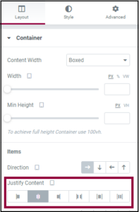 Spacing identical elements in a container | Elementor