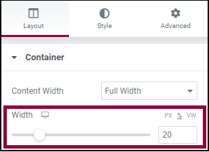 screenshot 3 layout continer width marked Spacing identical elements in a container with nested containers 8