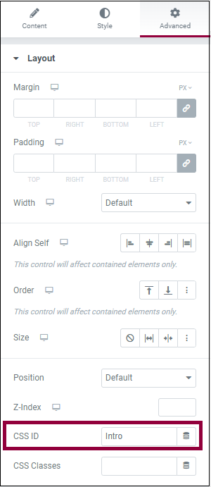 强调了 CSS id 的高级选项卡