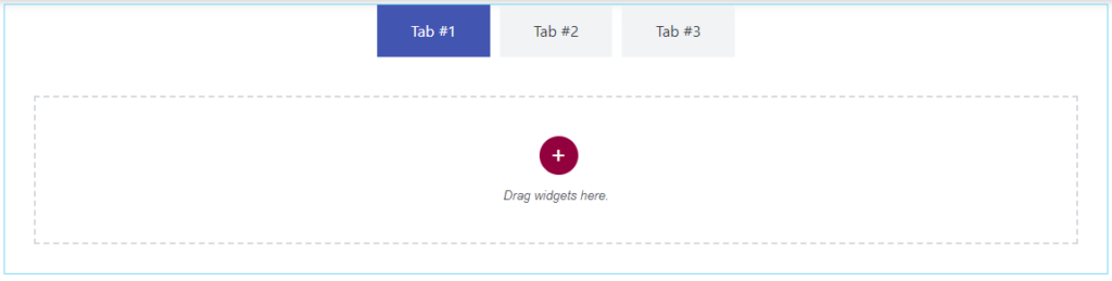 Tab widget with nested container