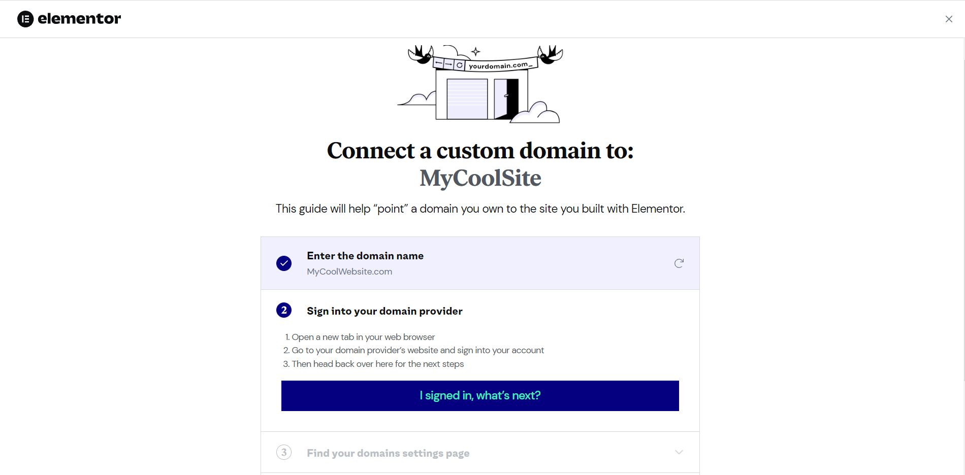 connect domain 4 Connect a custom domain 7