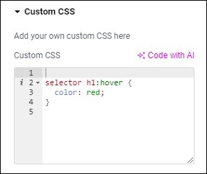 image 37 Add custom CSS using Elementor AI 13