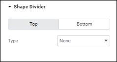 Shape divider Style options for grid containers 117