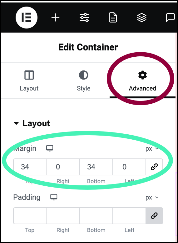 16 add a top and bottom margin Create a single page template using Flexbox containers 33