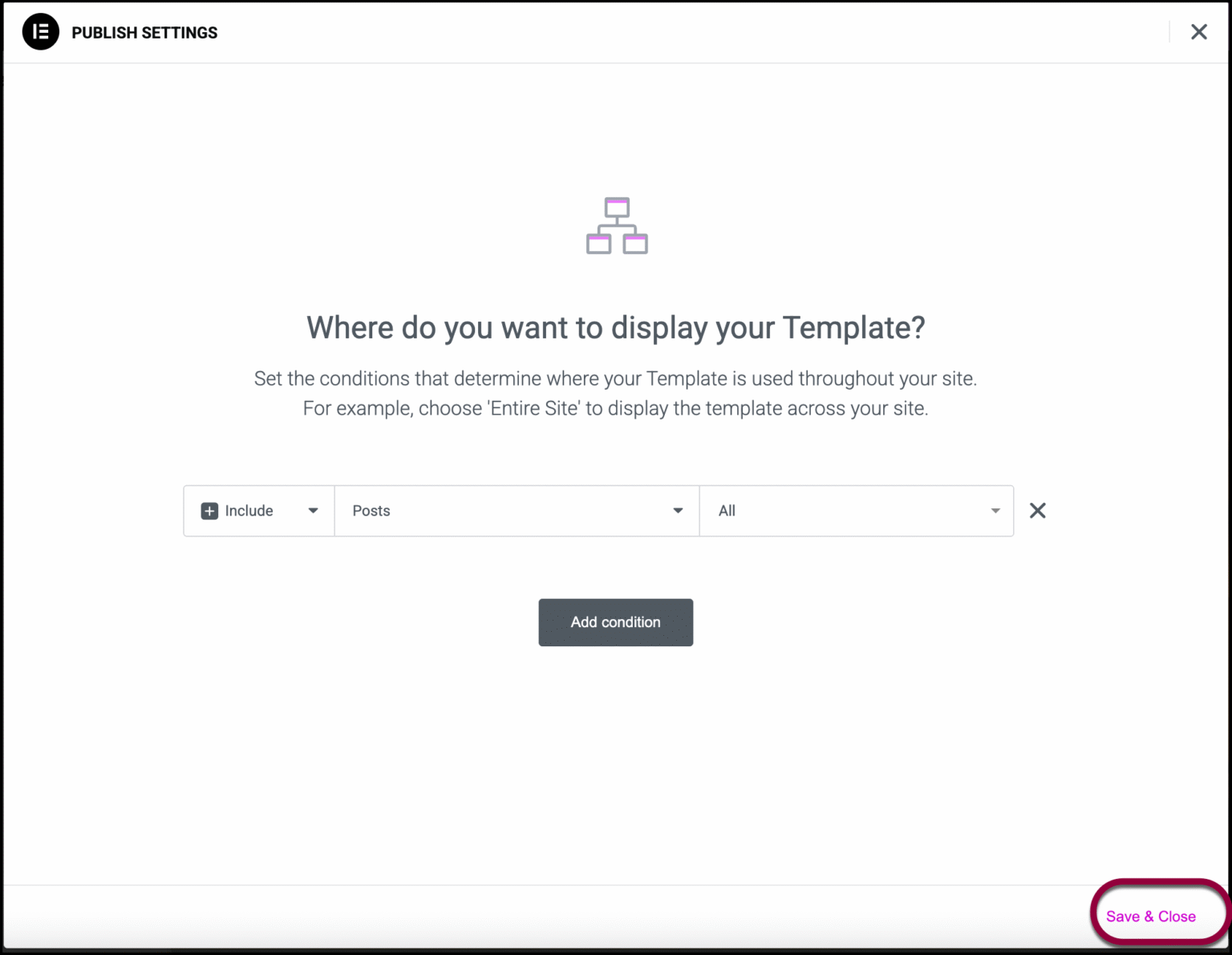 Create a Single Post template Elementor